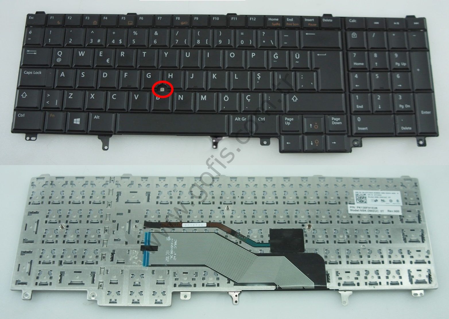 DELL LATİTUDE E5530 E6530 E6520 PRECİSİON M4600 M4700 M6600 KLAVYE TÜRKÇE Q NSK-DW2UC CN-07C564