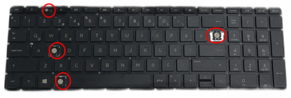 HP PAVİLİON 15-BS 15-BW 250 G6 255 G6 KLAVYE TÜRKÇE Q HPM16M6 PK132043A18 *YEDEK PARÇA AMAÇLI* (4)