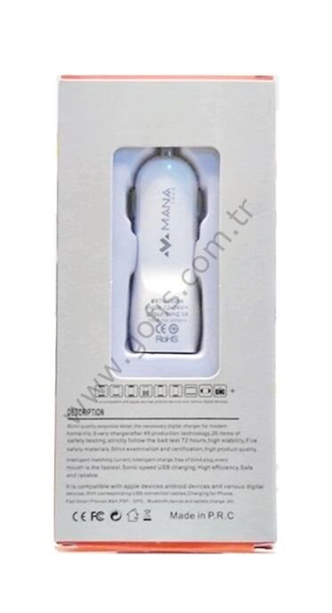 ARAÇ ÇAKMAKLIK ŞARJ CİHAZI 2 USB 5V 2.1A