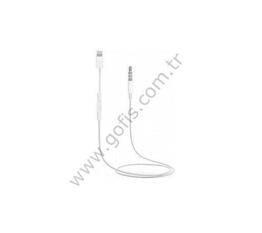 APPLE LİGHTNİNG TO 3.5 AUX KABLO +VOLUME KONTROL 1MT