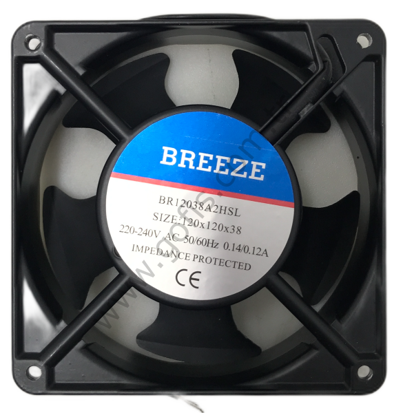 BREEZE BR12038A2HSL 120x120x38mm 220-240V 0.14A AC FAN