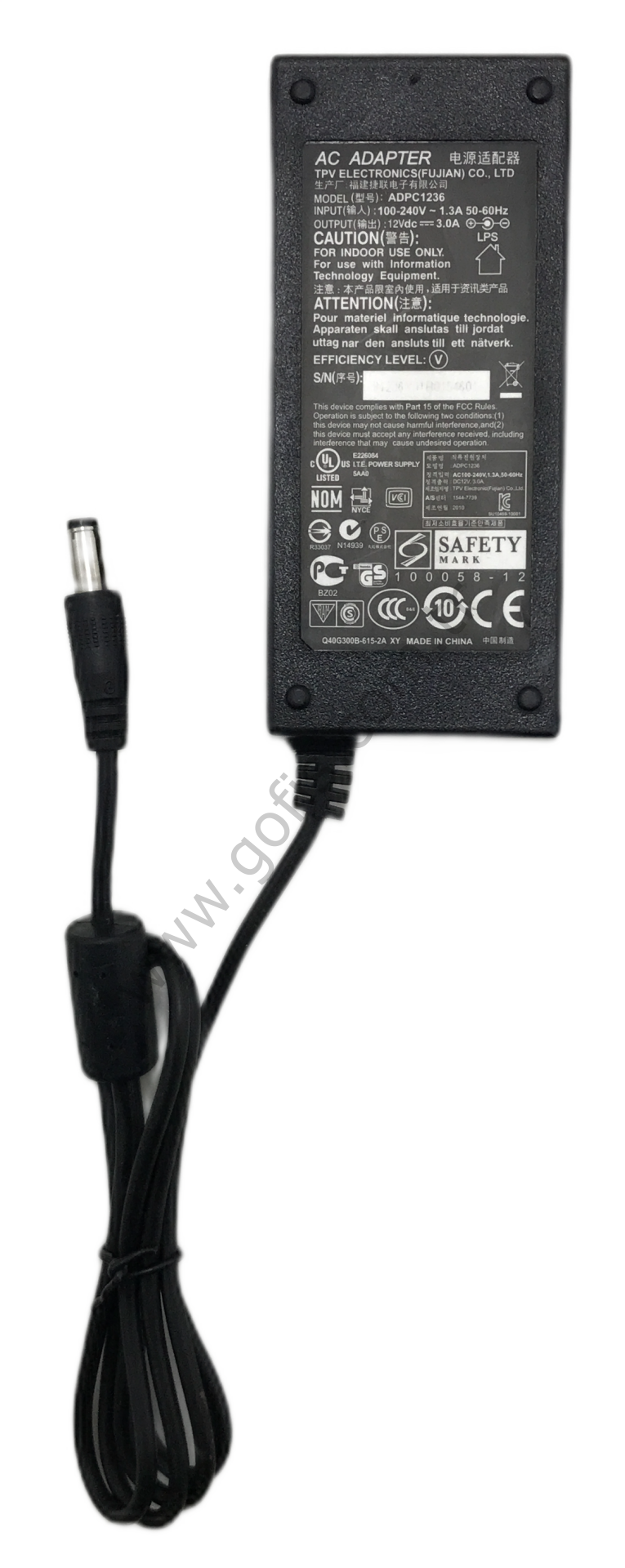 AOC E2043FS MONİTÖR ADAPTÖR ADPC1236 12V 3A
