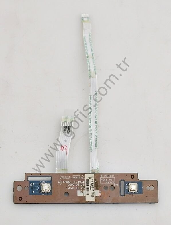 TOSHİBA SATELLİTE L500 L505 TOUCHPAD BUTTON BOARD LS-4974P