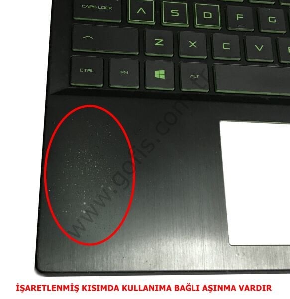 HP PAVİLİON GAMİNG 15-CX ÜST KASA KLAVYE TPN-C133 AM28B000E00 AM28B000810 KLAVYE KASASI %100 ORİJİNAL
