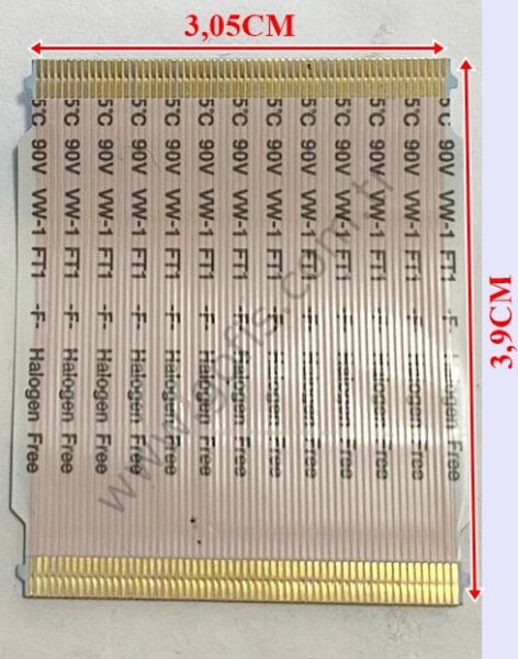 HALOGEN FREE 0941 1 A100C 90V VW-1 FT1 FLEX KABLO 3,05CM 3,9CM 60 PİN FLEX CABLE