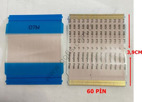 HALOGEN FREE 0941 1 A100C 90V VW-1 FT1 FLEX KABLO 3,05CM 3,9CM 60 PİN FLEX CABLE