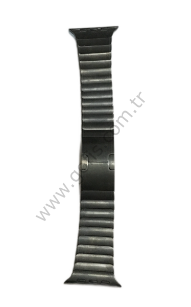 APPLE WATCH 42MM BAKLALI MODEL PASLANMAZ ÇELİK BİLEZİK KORDON UZAY SİYAHI %100 ORİJİNAL