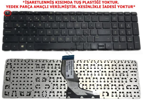 HP PAVİLİON 15-BS 15-BW 250 G6 255 G6 KLAVYE TÜRKÇE Q HPM16M6 PK132043A18 *YEDEK PARÇA AMAÇLI* (1)
