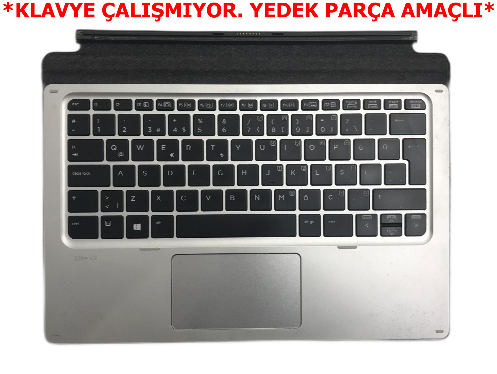 HP ELİTE X2 1012 G1 KLAVYE HSTNN-D72K  *KLAVYE ÇALIŞMIYOR. YEDEK PARÇA AMAÇLI*