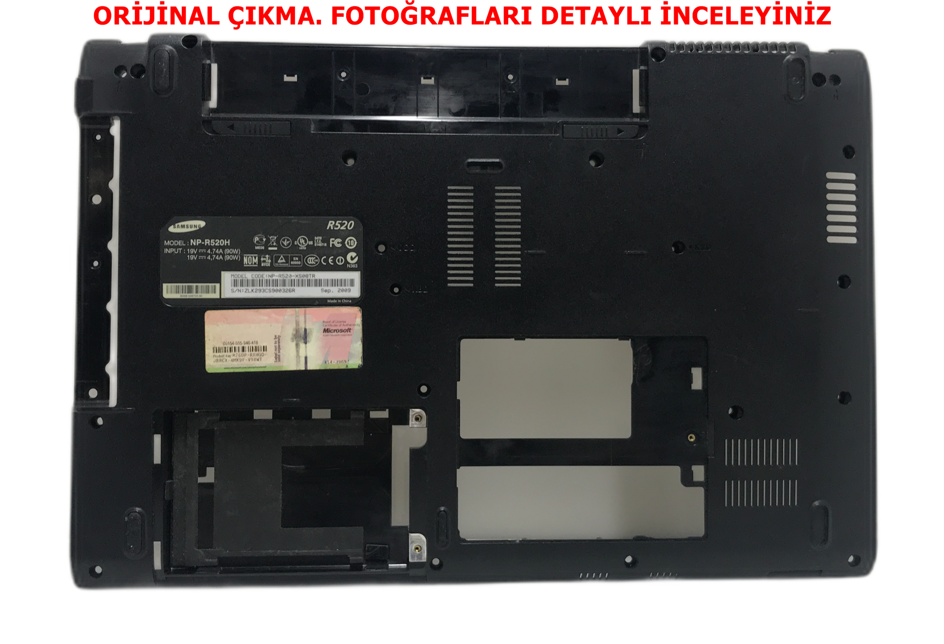 SAMSUNG NP-R520H R520 ALT KASA BA81-06521A-T BA75-02202A