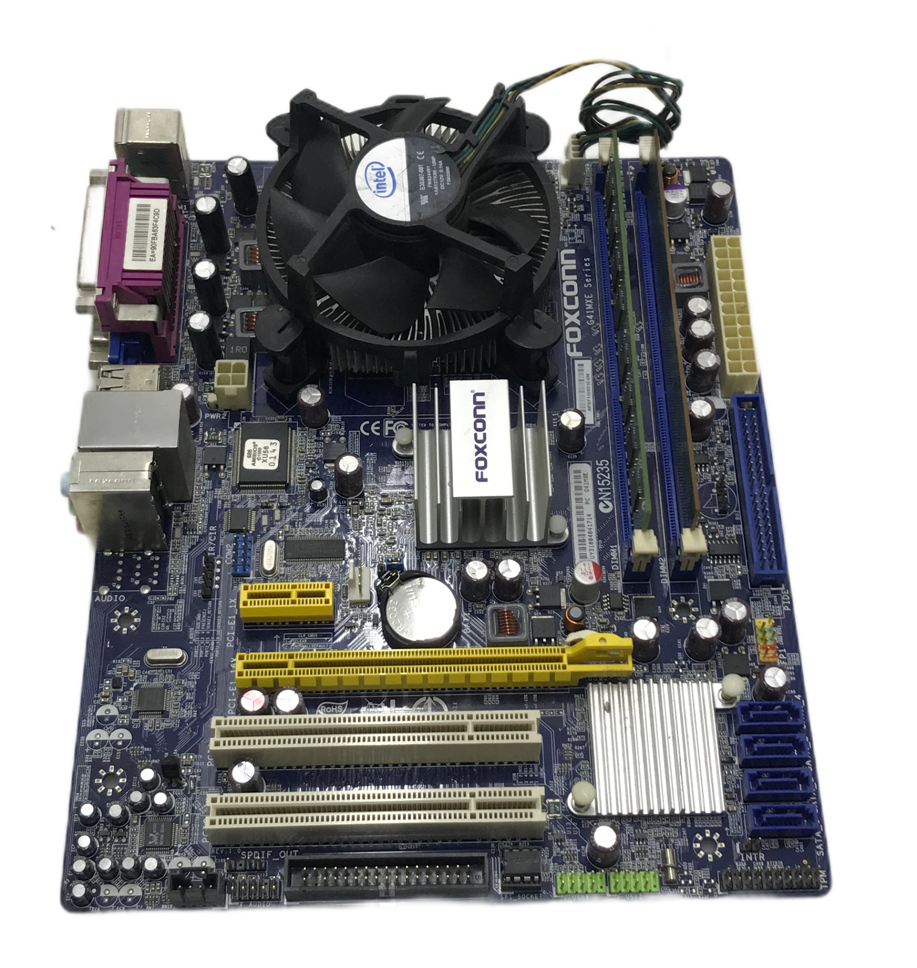 FOXCONN G41MXE PENTIUM DUAL CORE E6500 2.94GHz 3GB RAM ANAKART