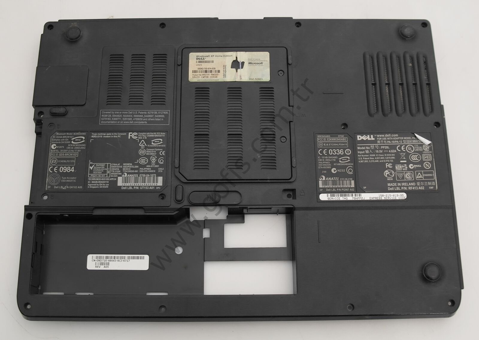 DELL İNSPİRON 6400 PP20L ALT KASA 38FM1BAWI11 CN-0WJ461
