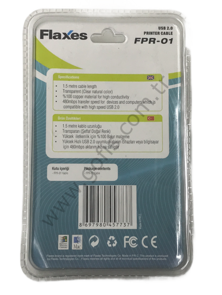 FLAXES FPR-01 USB 2.0 YAZICI KABLOSU 1.5M