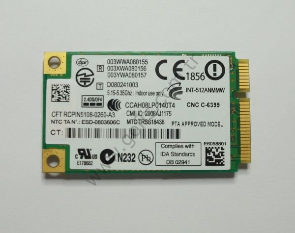 HP ELİTEBOOK 2730P 2530P WİRELESS KART 512ANMMW 512ANMU 506678-001 WİFİ CARD