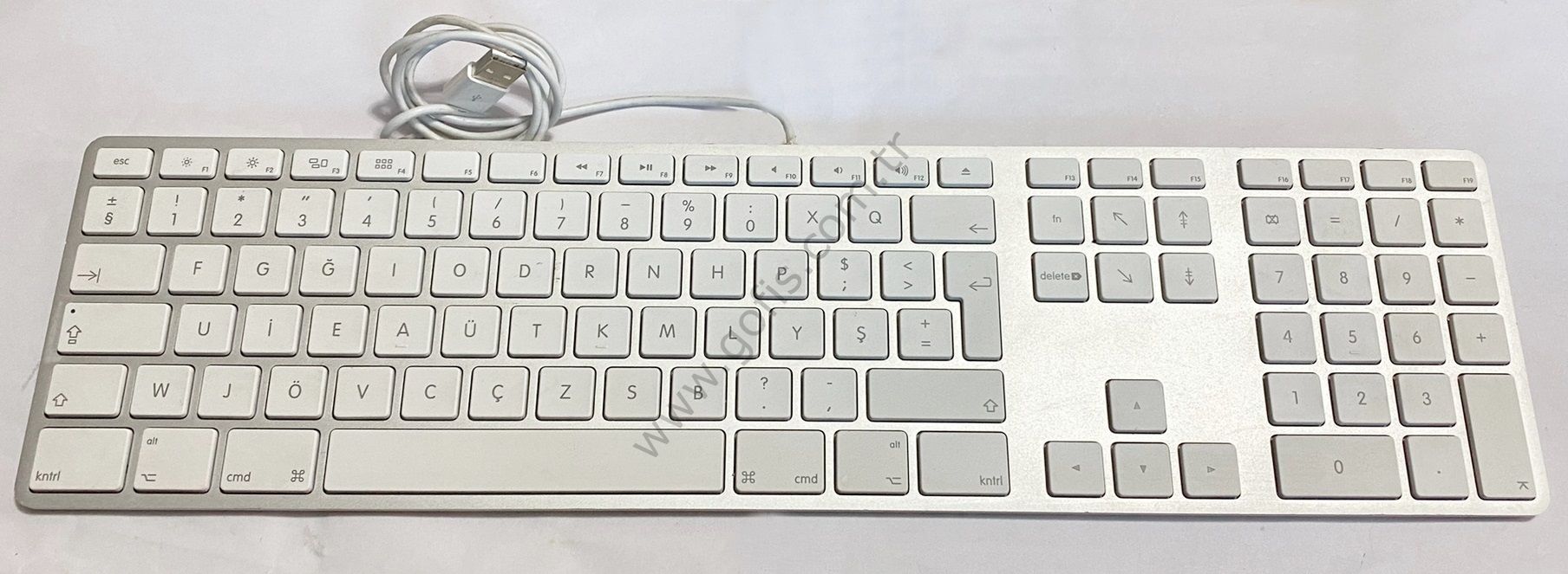 APPLE A1243 KABLOLU KLAVYE KEYBOARD TÜRKÇE F %100 ORİJİNAL