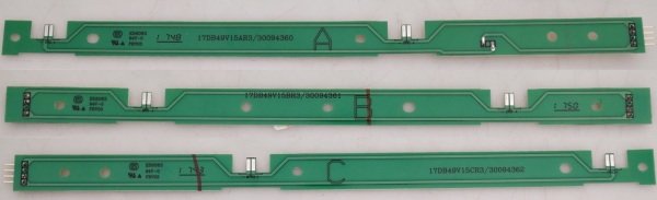 TOSHİBA 49L2863DAT LED BAR ARA BAĞLANTI BORDU 17DB49V15A  17DB49V15B 17DB49V15C İNTERFACE BOARD
