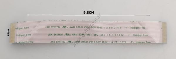 J&K SYSTEM AWM 20941 VW-1 90V 105C A FT1/FT2 -F- HALOGEN FREE FLEX KABLO 9.8CM 26 PİN FLEX CABLE
