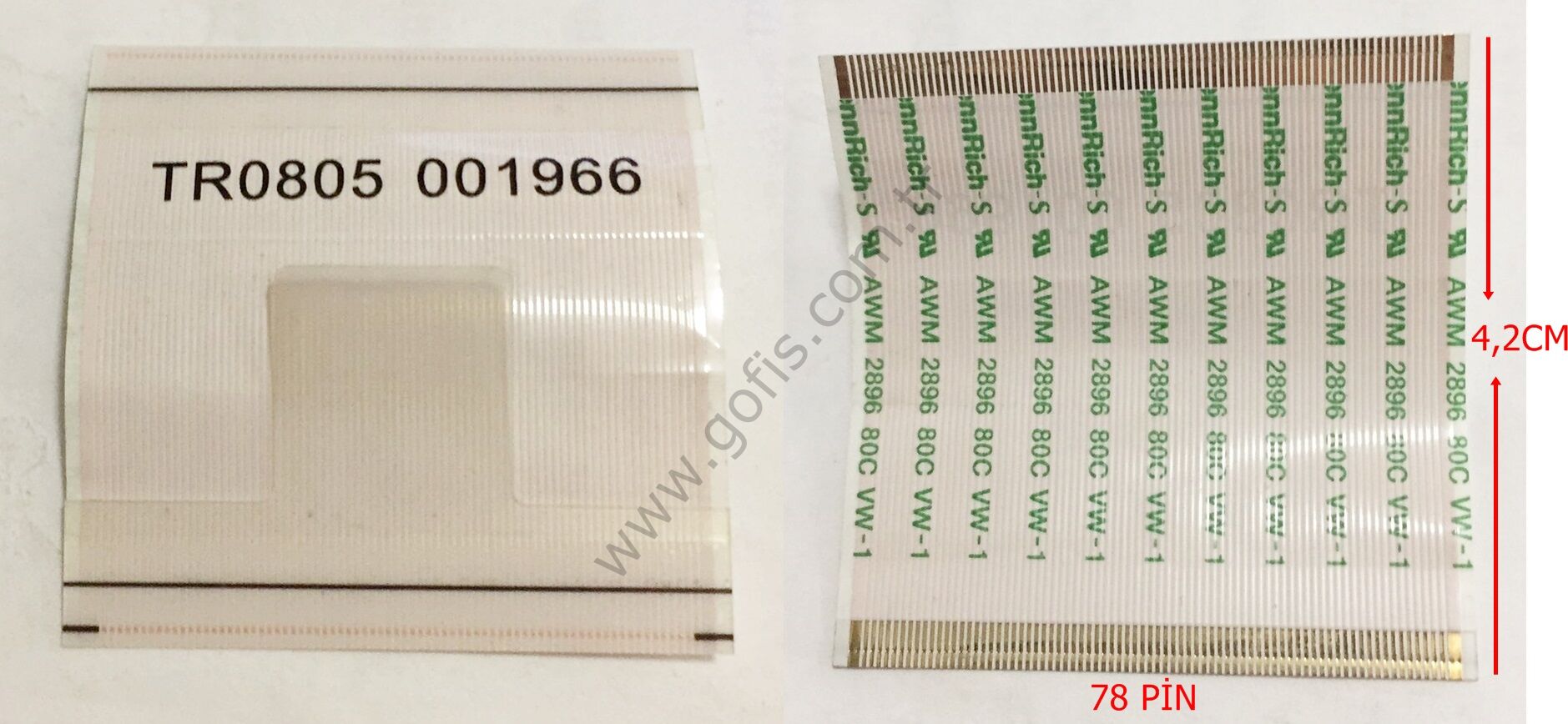 TR0805 001966 FLEX KABLO 78 PİN 4,2CM FLEX CABLE