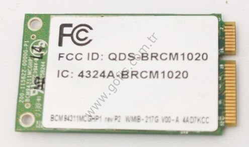 HP PAVİLİON DV6000 DV9000 WİRELESS KART 418572-001 441090-001 QDS-BRCM1020 WİFİ CARD