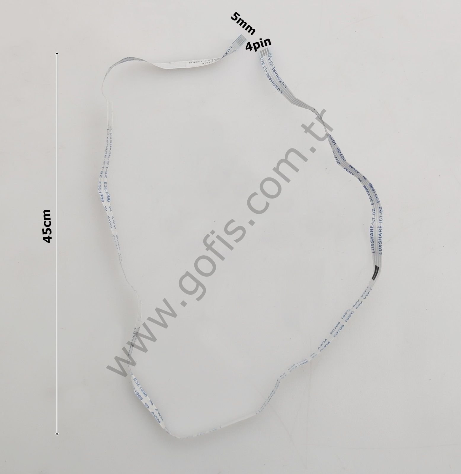 ZGT505R-4 FLEX KABLO 5MM 45CM 4 PİN FLEX CABLE
