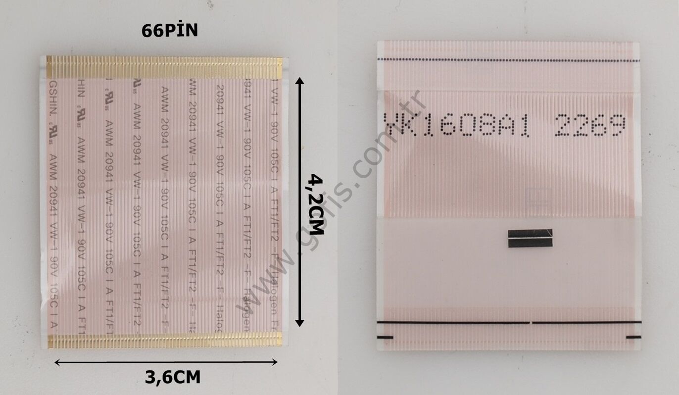 YK1608A1 2269 FLEX KABLO 3,6CM 4,2CM 66 PİN FLEX CABLE