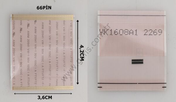 YK1608A1 2269 FLEX KABLO 3,6CM 4,2CM 66 PİN FLEX CABLE