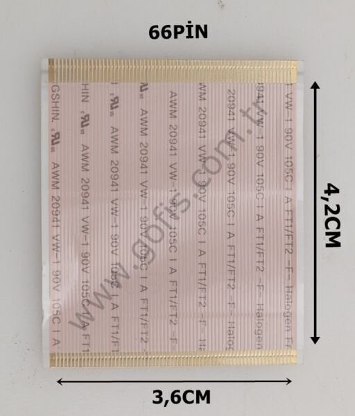 YK1608A1 2269 FLEX KABLO 3,6CM 4,2CM 66 PİN FLEX CABLE