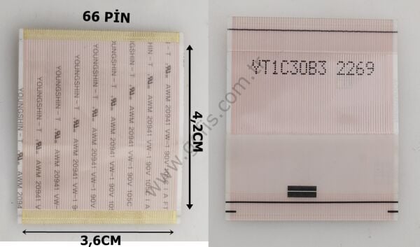 YT1C30B3 2269 FLEX KABLO 3,6CM 4,2CM 66 PİN FLEX CABLE