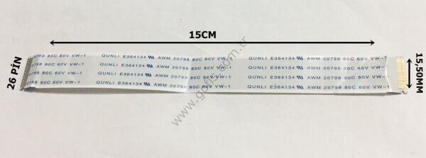QUNLI E364134 AWM 20798 80C 60V VW-1 FLEX KABLO 15,50MM 15CM 26 PİN FLEX CABLE