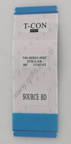 SONY KDL-43W756C FLEX KABLO 750.00X03.0001 9,4CM 60 PİN FLEX CABLE