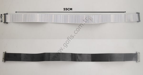HNX E480518 AWM 20706 105C 60V VW-1 LVDS KABLO 55CM 51 PİN LVDS CABLE