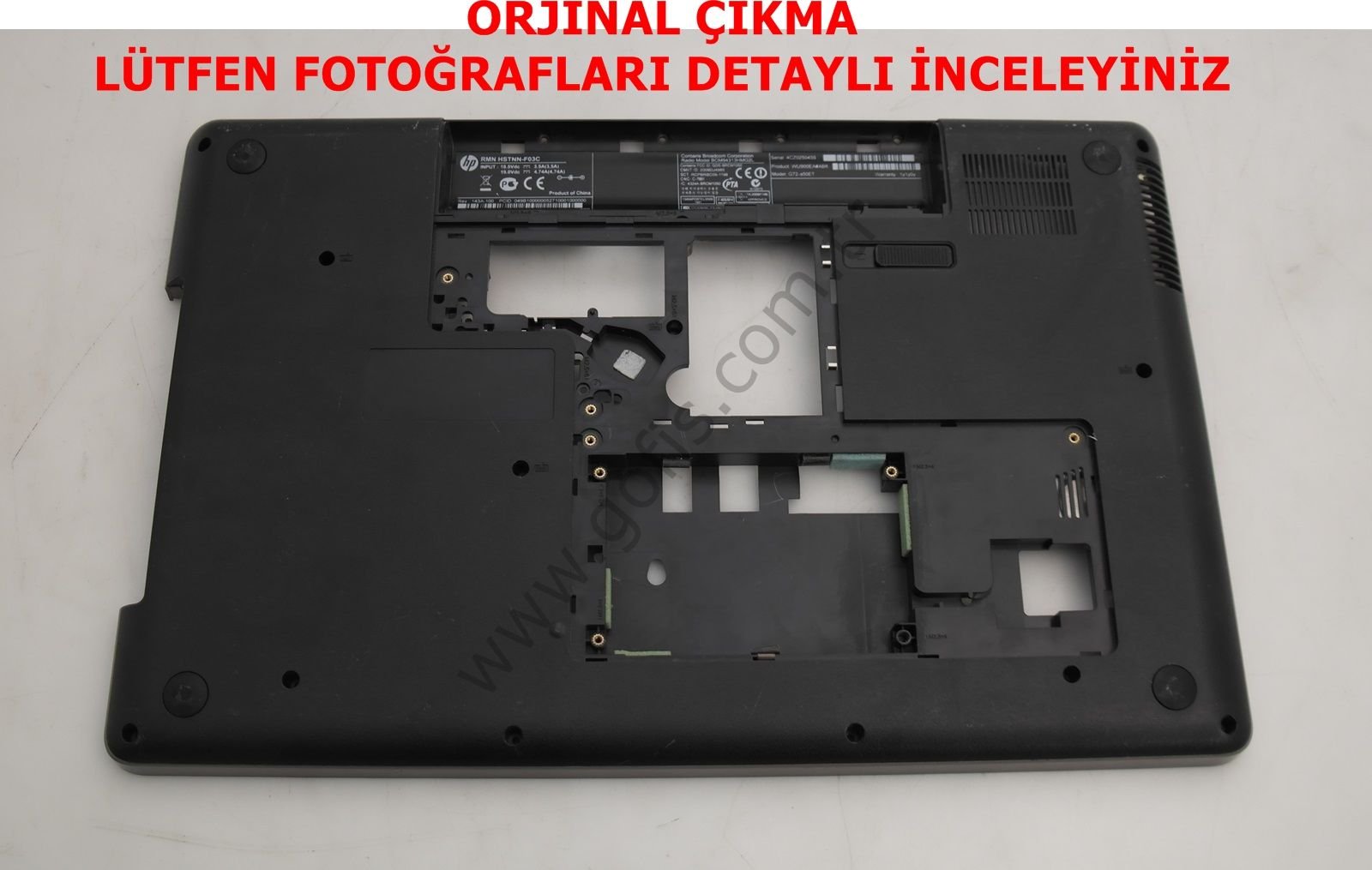 HP G72-A50ET ALT KASA 616485-001