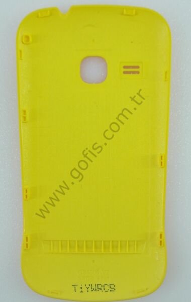 SAMSUNG GALAXY MİNİ 2 S6500 ARKA PİL KAPAK PLASTİK SARI %100 ORİJİNAL