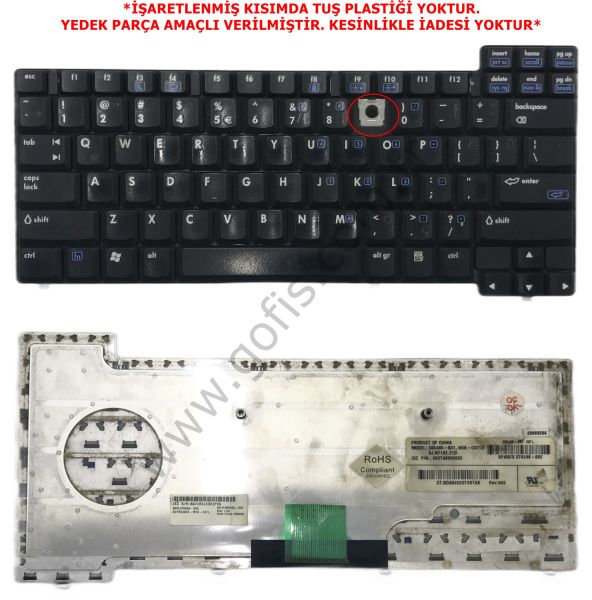 HP COMPAQ NX6110 KLAVYE İNGİLİZCE Q 365485-B31 378248-002 *YEDEK PARÇA AMAÇLI*