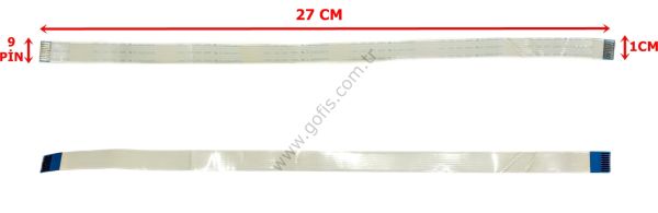 SUMITOMO-G AWM 2896 80C VW-1 FLEX KABLO 1CM 27CM 9 PİN FLEX CABLE