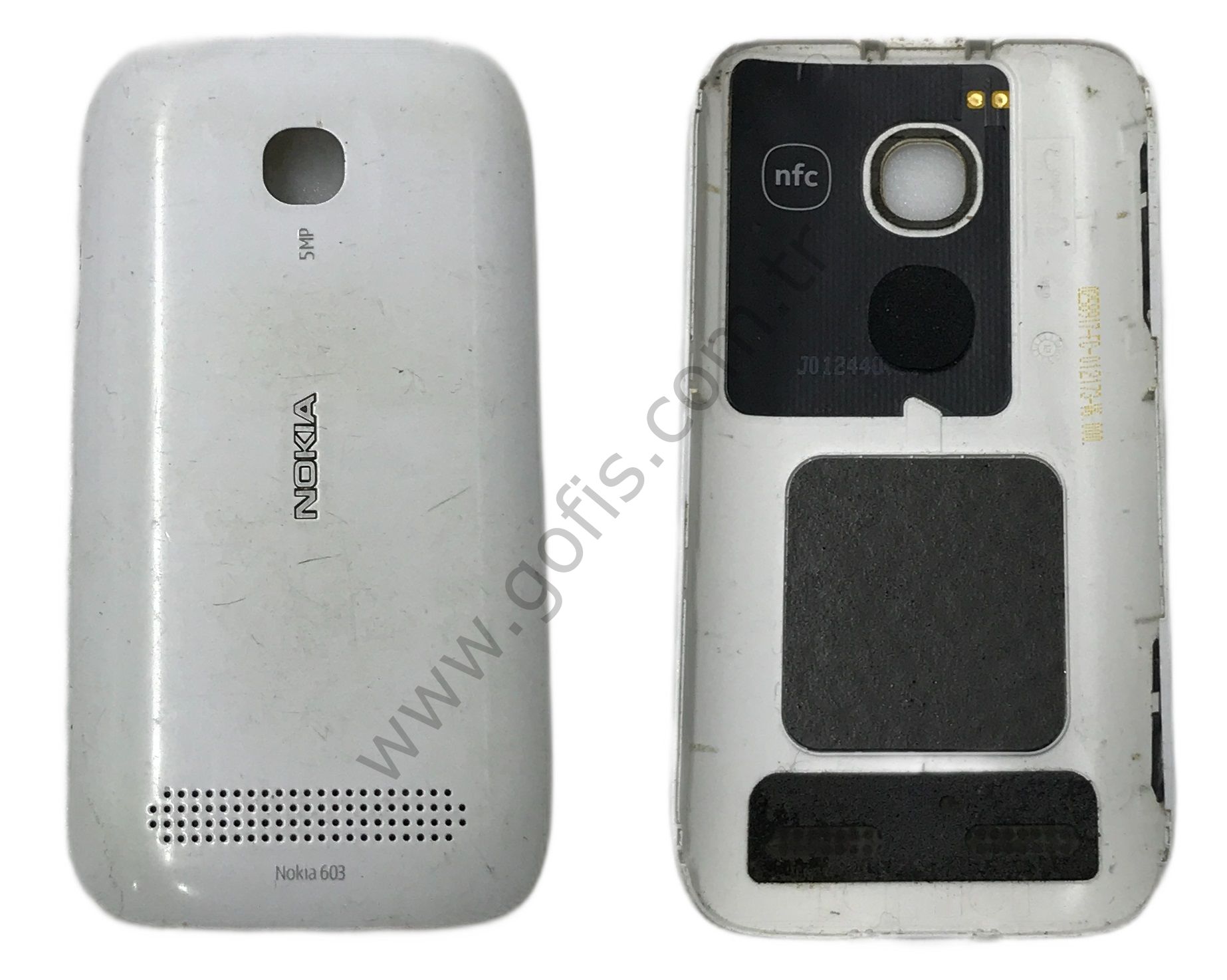 NOKIA 603 ARKA PİL KAPAK PLASTİK BEYAZ