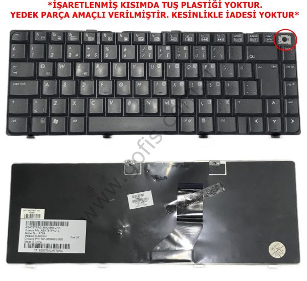HP PAVİLİON DV6000 KLAVYE TÜRKÇE Q AT8A 431414-141 *YEDEK PARÇA AMAÇLI*