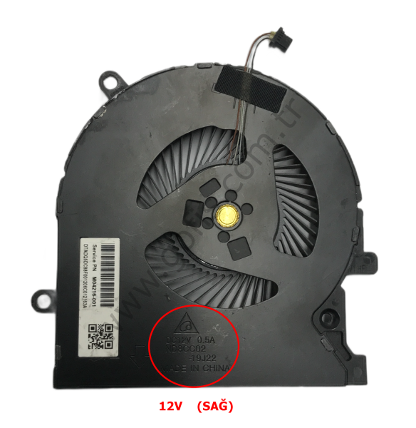 HP OMEN 15-EK FAN M04216-001 ND8CC02-19J22 DC12V 0.5A (SAĞ) %100 ORİJİNAL