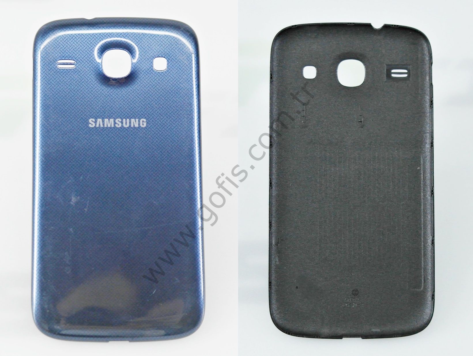 SAMSUNG GALAXY CORE I8262 ARKA PİL KAPAK PLASTİK LACİVERT %100 ORİJİNAL