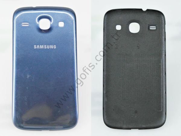 SAMSUNG GALAXY CORE I8262 ARKA PİL KAPAK PLASTİK LACİVERT %100 ORİJİNAL