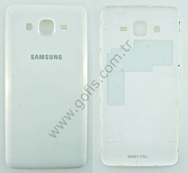 SAMSUNG GALAXY GRAND PRIME G530 ARKA PİL KAPAK PLASTİK BEYAZ %100 ORİJİNAL