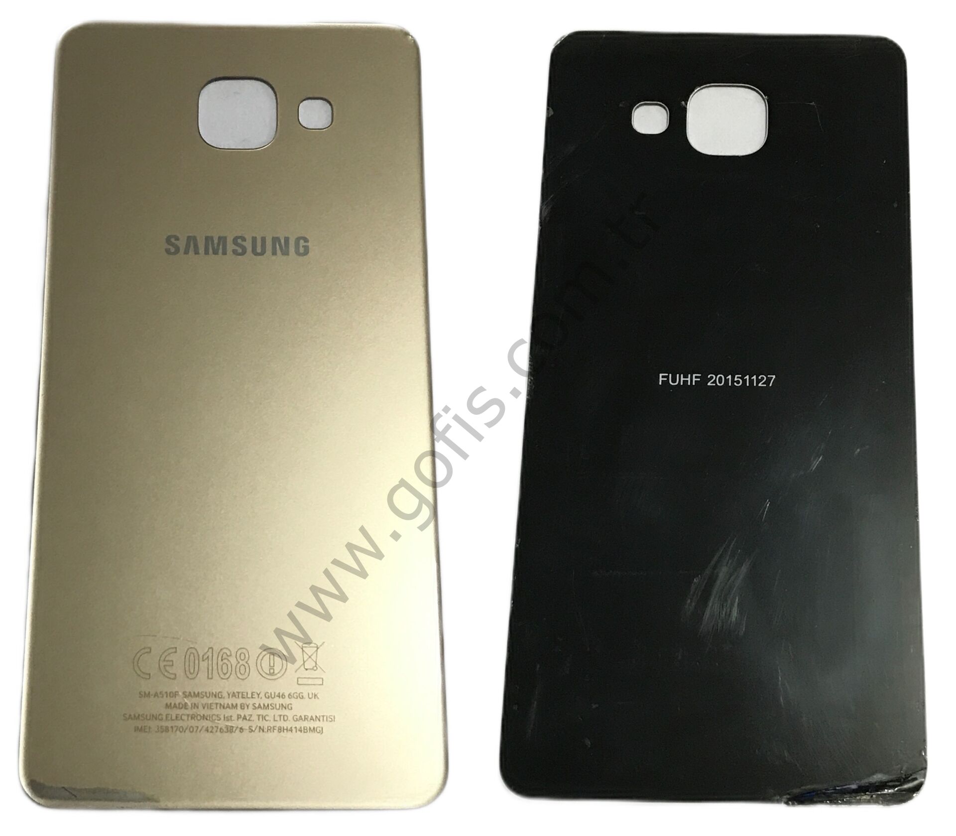 SAMSUNG GALAXY A5 A510F ARKA PİL KAPAK CAM GOLD %100 ORİJİNAL