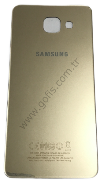 SAMSUNG GALAXY A5 A510F ARKA PİL KAPAK CAM GOLD %100 ORİJİNAL
