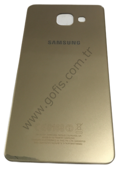 SAMSUNG GALAXY A5 A510F ARKA PİL KAPAK CAM GOLD %100 ORİJİNAL
