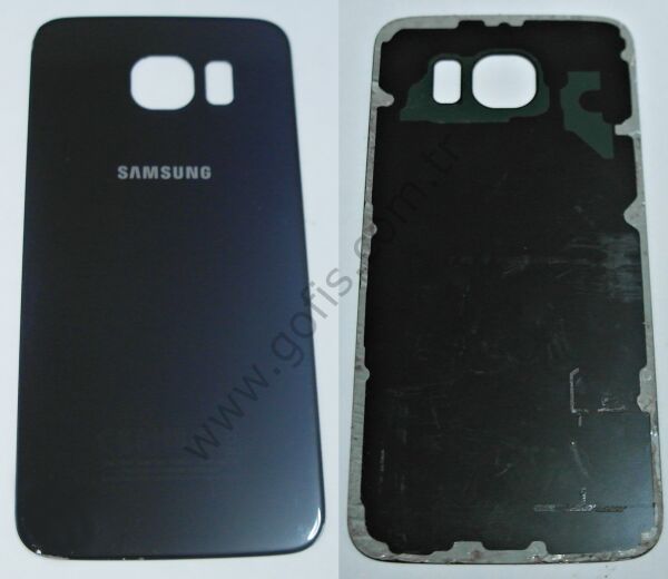 SAMSUNG GALAXY S6 ARKA PİL KAPAK CAM LACİVERT %100 ORİJİNAL