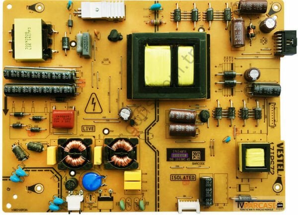 VESTEL 4K SMART 40UA 890040 POWER  BOARD V40UA890040PK 17IPS72  BESLEME KARTI