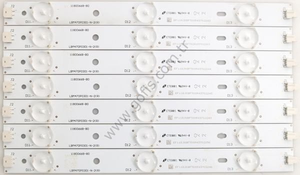 PHİLİPS 47PFK7109, 47PFK6109, 47PFK6589/12 LED BAR LBM470P1001-M-2(L) , LBM470P0301-N-2(R) , 11800667-B0 , 11800668-B0 PANEL LEDLERİ LBM470P-BRIDGE-AC-1