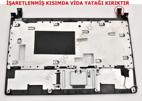 GRUNDİG 1001 ÜST KASA 1A02R2P00-GJA-G92E KLAVYE KASASI  *İŞARETLENMİŞ VİDA YATAĞI KIRIKTIR*