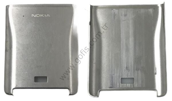 NOKİA E61İ ARKA PİL KAPAK METAL GÜMÜŞ