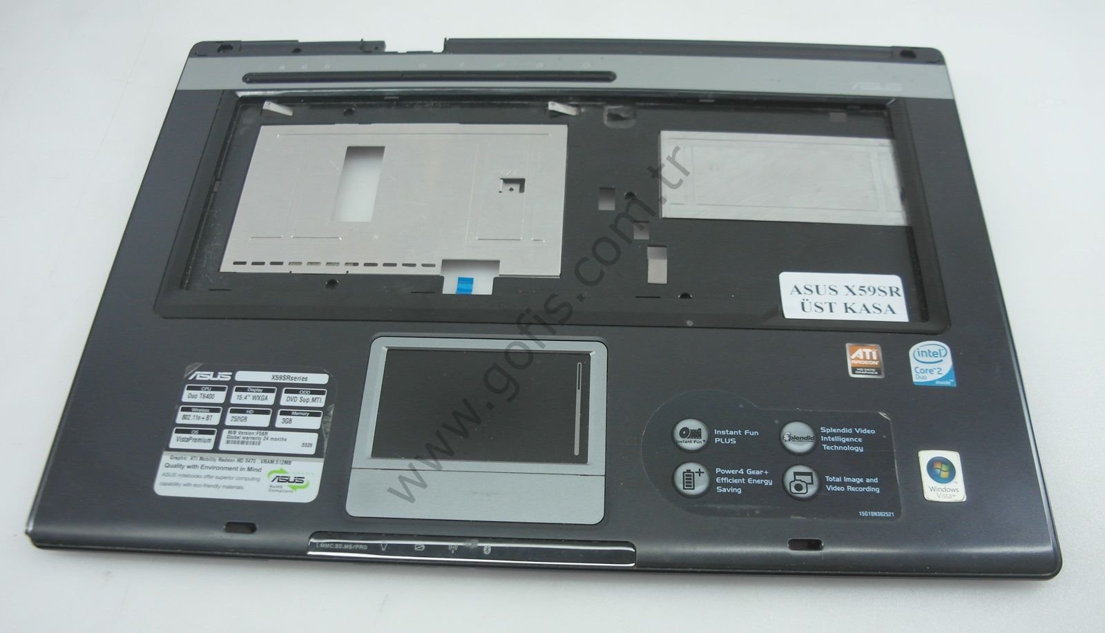 ASUS X59SR ÜST KASA 13N0-36A0501 13GNRM40P030-3 KLAVYE KASASI